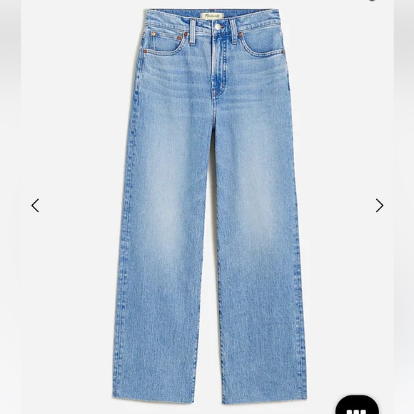 Madewell Denim - MADEWELL Tall 32 Perfect Vintage Wide Leg Crop Jean in Altoona Wash